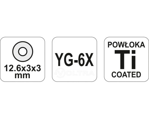  Ролик запасной 12.6х3х3мм для плиткореза Yato YT-3713