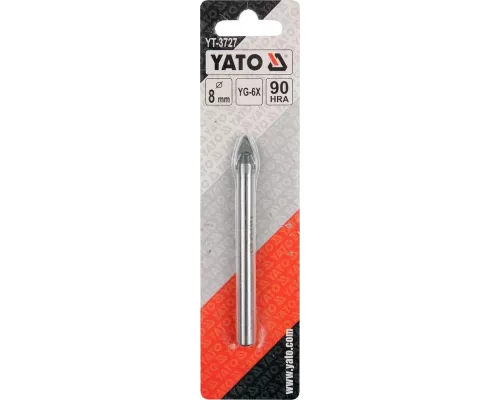  Сверло по плитке и стеклу 8мм Yato YT-3727