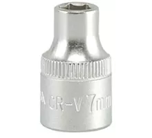 Головка торцевая 3/8" 6гр. 7мм L28мм CrV Yato YT-3802