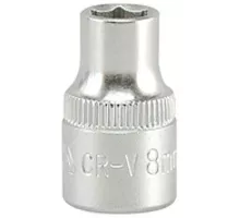 Головка торцевая 3/8" 6гр. 8мм L28мм CrV Yato YT-3803