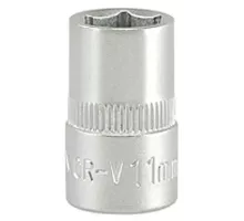 Головка торцевая 3/8" 6гр. 11мм L28мм CrV Yato YT-3806