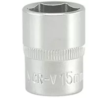 Головка торцевая 3/8" 6-гр. 15мм L28мм CrV Yato YT-3810
