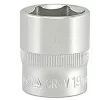 Головка торцевая 3/8" 6гр. 19мм L30мм CrV Yato YT-3814