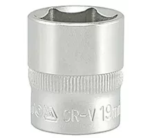 Головка торцевая 3/8" 6гр. 19мм L30мм CrV Yato YT-3814