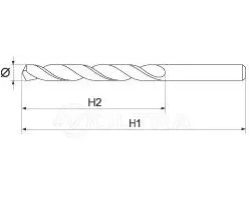  Сверло по металлу 2,5мм L30x57мм Co-HSS (2шт) Yato YT-4025