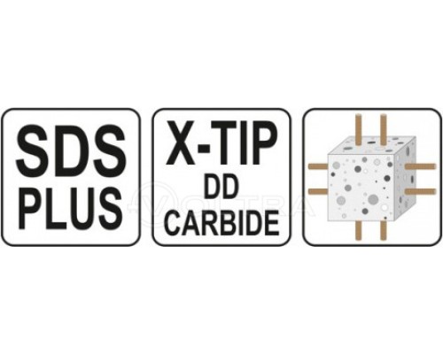  Сверло по бетону SDS+ X-TIP 5x160мм Yato YT-41935