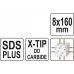  Сверло по бетону SDS+ X-TIP 8x160мм Yato YT-41938