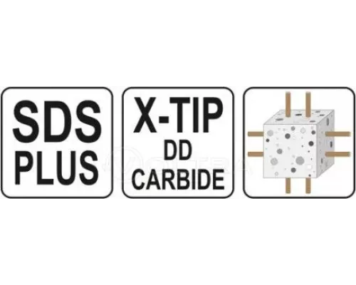  Сверло по бетону SDS+ X-TIP 25x460мм Yato YT-41959