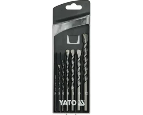  Набор сверл по бетону 4-12мм (7 пр.) Yato YT-4390