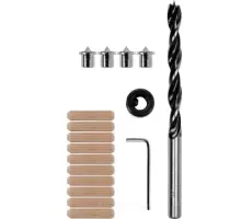 Сверло с набором соединений на шкантах 6мм 17пр. Yato YT-44112