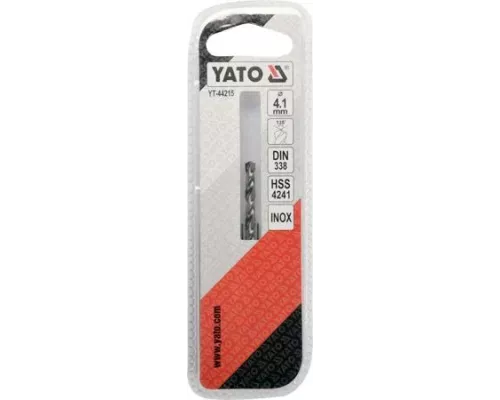  Сверло по металлу 4.1мм HSS4241 Premium Yato YT-44215