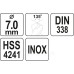  Сверло по металлу 7мм HSS4241 Premium Yato YT-44224