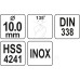  Сверло по металлу 10мм HSS4241 Premium Yato YT-44230