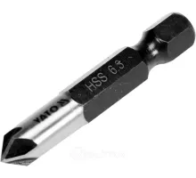 Сверло конусное зенкер d6.3мм L40мм хвостовик HEX Yato YT-44721