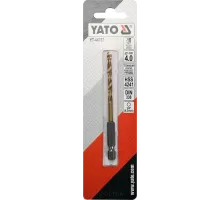 Сверло по металлу HSS-TiN 4,5мм с хвостовиком HEX Yato YT-44759