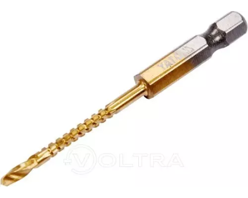  Сверло-шарошка по металлу 3.0мм HSS-TiN с хвостовиком HEX Yato YT-44820