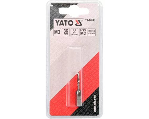  Сверло-метчик М3 HEX Yato YT-44840