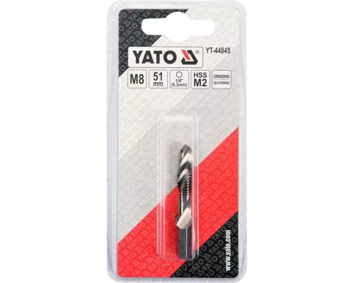  Сверло-метчик М8 HEX Yato YT-44845