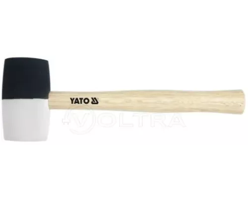  Молоток резиновый 0.34кг c деревянной ручкой Yato YT-4601