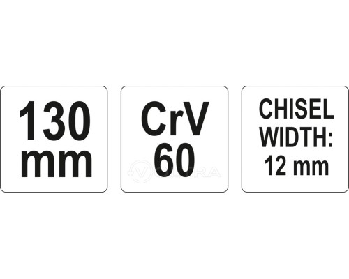  Зубило слесарное 12х125мм CrV Yato YT-4693