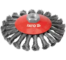YT-4764 Щетка-крацовка дисковая витая, с гайкой М14-125мм, YATO, 5906083947643 (CN)