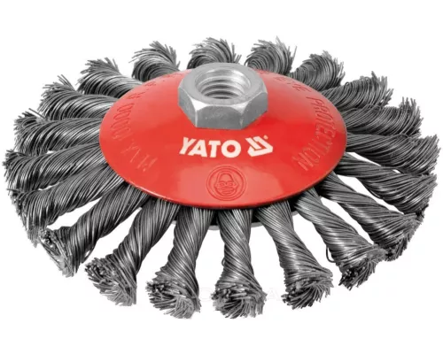  Щётка-крацовка получаша крученная 125мм М14 INOX Yato YT-4764