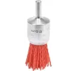 YT-47780 Щетка-крацовка кистевая нейлоновая 25мм со стержнем (NYLON, 4500 об/мин), YATO, 5906083057465 (CN)