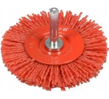 YT-47791 Щетка-крацовка дисковая нейлоновая 75мм со стержнем (NYLON, 4500 об/мин), YATO, 5906083057472 (CN)