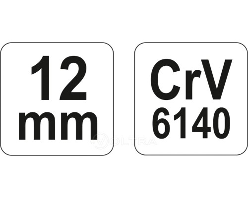  Ключ рожково-торцевой 12мм CrV Yato YT-4953