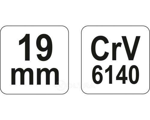  Ключ рожково-торцевой 19мм CrV Yato YT-4957