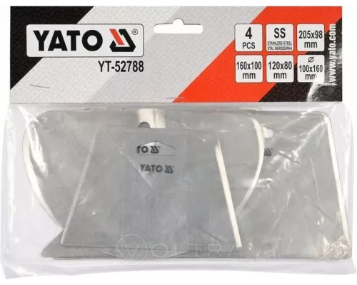  Скребки из нержавеющей стали 4шт Yato YT-52788