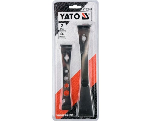  Скребки из нержавеющей стали 2шт Yato YT-52860