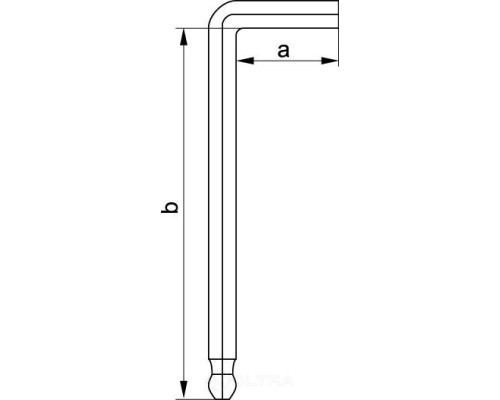  Ключ шестигранник c шариком 2,0мм 15x49мм (12шт.) CrV Yato YT-5786