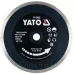 Круг алмазный 230x22.2x2.2мм (сплошной) Yato YT-59955