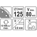  Круг алмазный 125x22.2x2.0мм (сегмент) Yato YT-59962