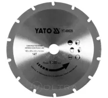 YT-60628 Диск пильный по дереву с гвоз. 185/14T 20мм, YATO, 5906083044618 (CN)