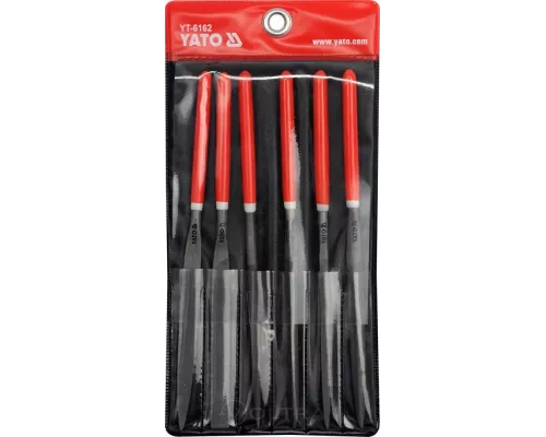  Набор надфилей 5х180х85мм (6пр) Yato YT-6162
