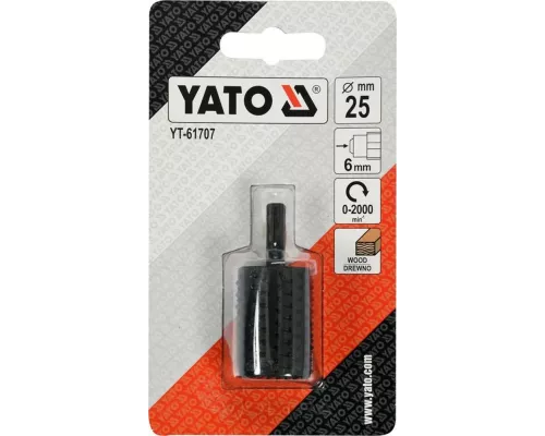  Шарошка металлическая для обработки древесины 25мм Yato YT-61707