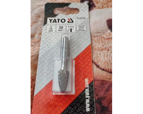  Шарошка металлическая сферическая 10х45мм PREMIUM Yato YT-61725