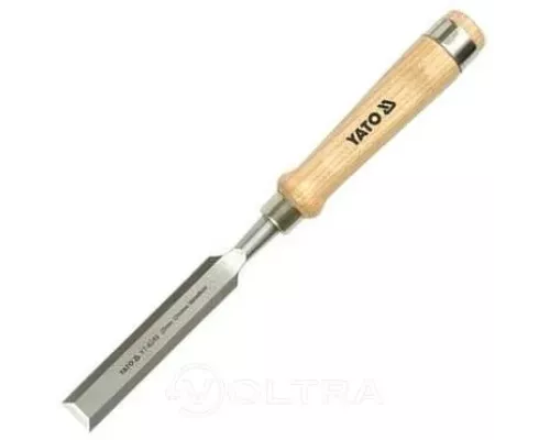  Стамеска 12мм деревянная ручка Yato YT-6243