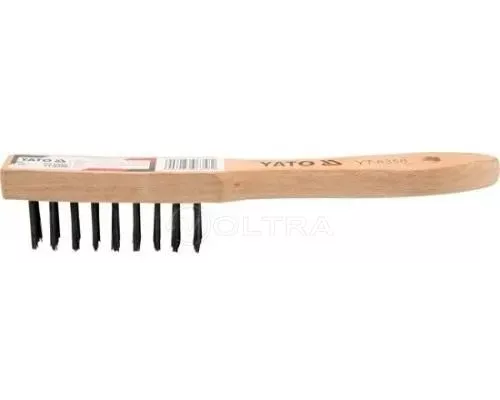 Щетка ручная стальная 4 ряда Yato YT-6358 Щетка ручная стальная 4 ряда Yato YT-6358