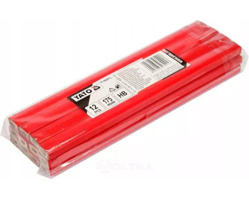  Карандаш столярный HB 12шт Yato YT-692612
