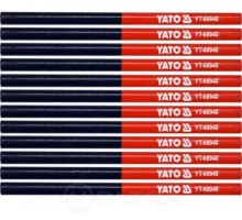 YT-69940 Карандаш двухцветный синий-красный 12шт, YATO, 5906083054679 (CN)