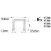 Скобы 8мм 1.2х10.6х0.52мм (1000шт) Yato YT-7023