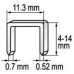  Скобы 8мм 0.7х11.3х0.5мм (1000шт) Yato YT-7052