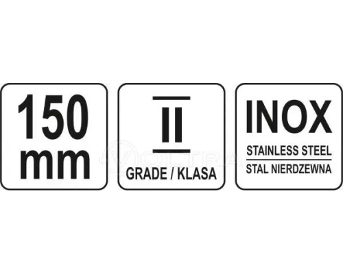  Линейка стальная SS 150мм Yato YT-70720