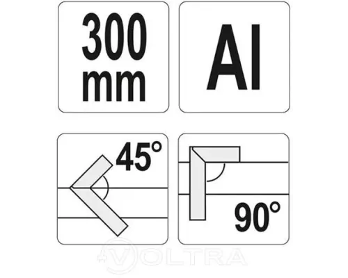  Угольник столярный 300мм Al Yato YT-7081