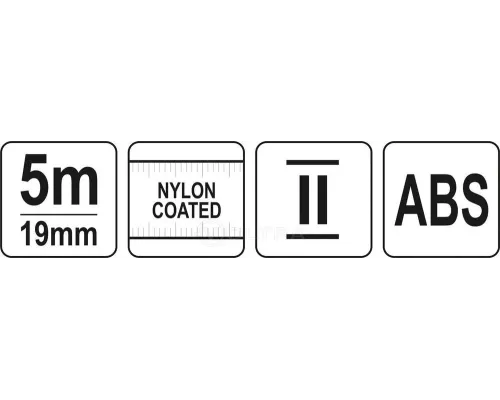  Рулетка 5мх19мм NYLON ABS Yato YT-71076