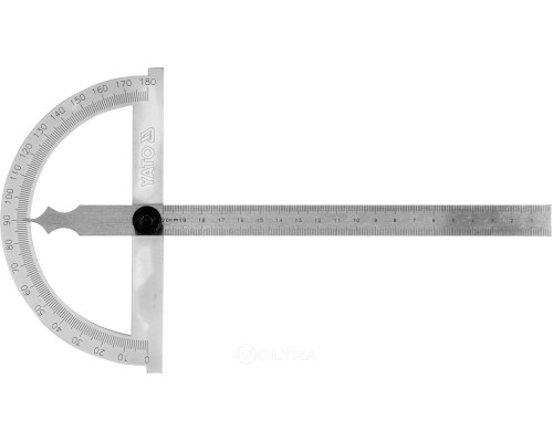  Угломер-транспортир с линейкой 150х200мм Yato YT-72141