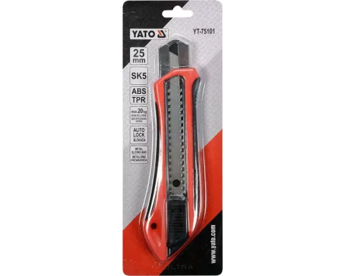 Нож с выдвижным лезвием 25мм SK5 Yato YT-75101